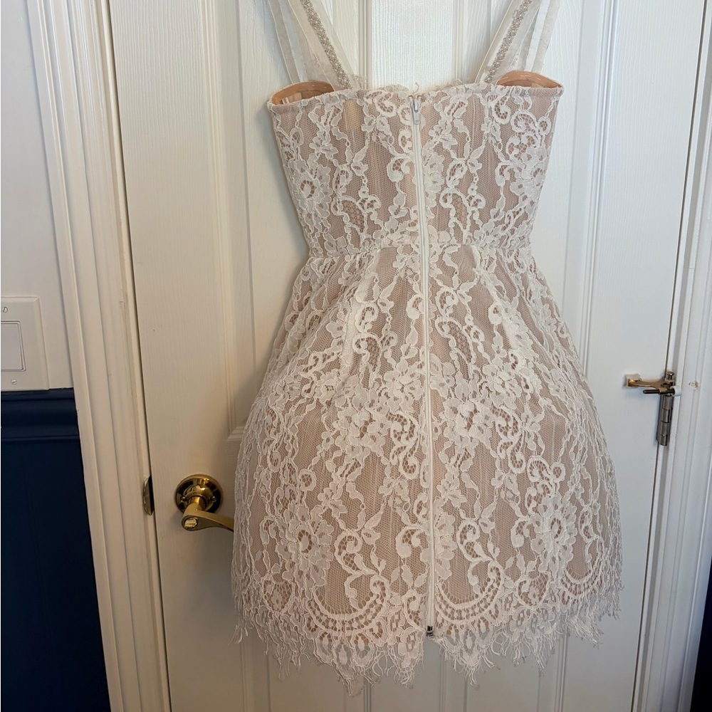 NWOT $950 Bronx and Banco Colette Embellished Rhinestones Mini Dress - Picture 6 of 9